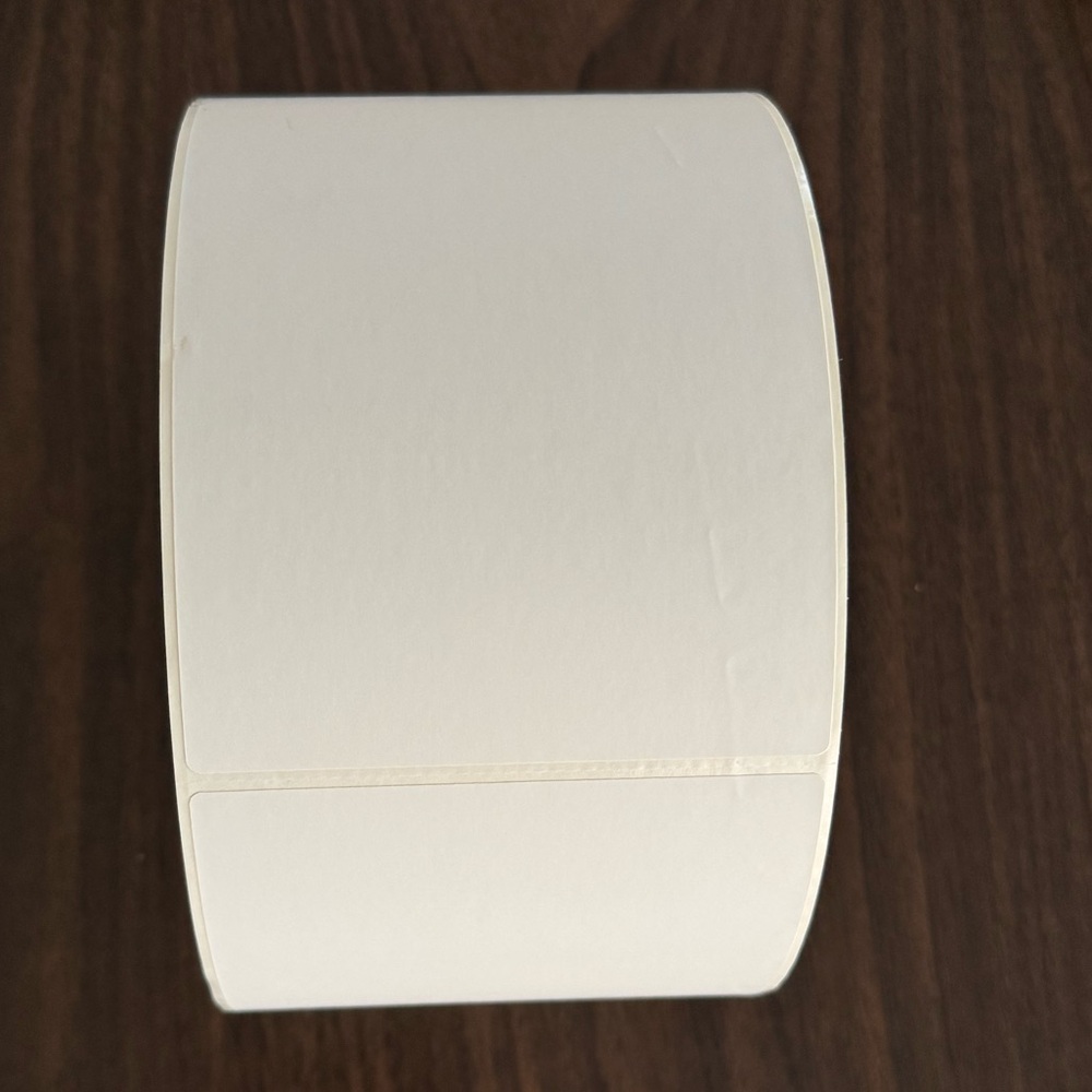Blank thermal‎ label: 4-inch core 10 cm x 15.2 cm (4 in. x 6 in.) Roll of 800